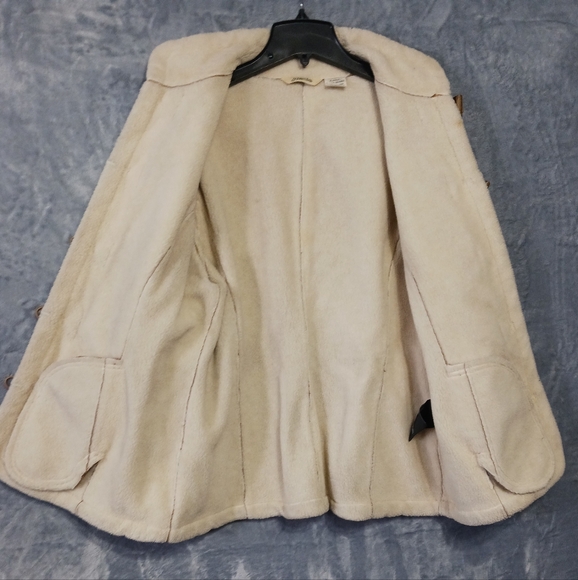 St. John's Bay XL  Faux Suede 90s Vintage Jacket Warm Pockets Floral - Picture 3 of 16